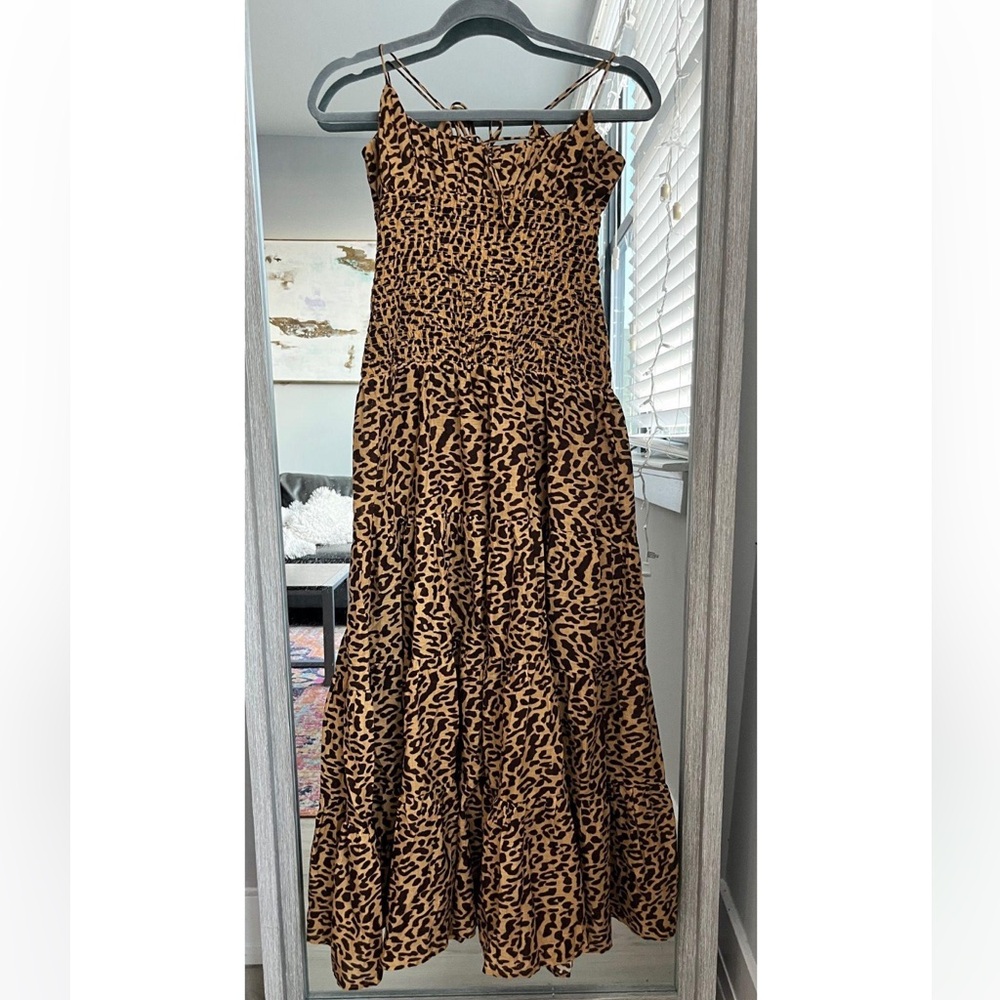 Leopard Print Women's Maxi Dress